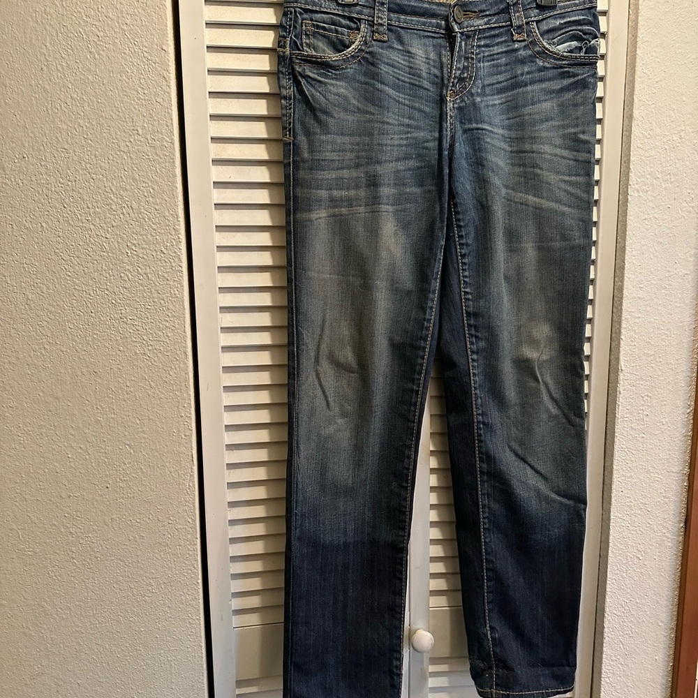 Kut From  The Kloth  Straight Legs Blue Denim Jeans - Picture 2 of 11
